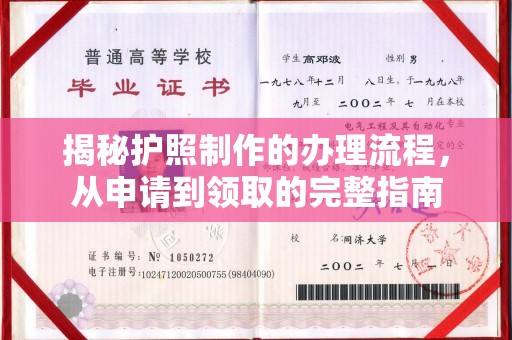 雁塔揭秘护照制作的办理流程，从申请到领取的完整指南